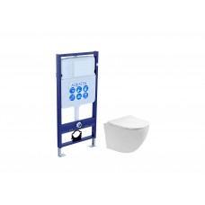 Комплект инсталляции с подвесным унитазом AQUATEK с сиденьем SET AQUATEK ЕВРОПА T Комплект инсталляции с подвесным унитазом AQUATEK с сиденьем SET AQUATEK ЕВРОПА T